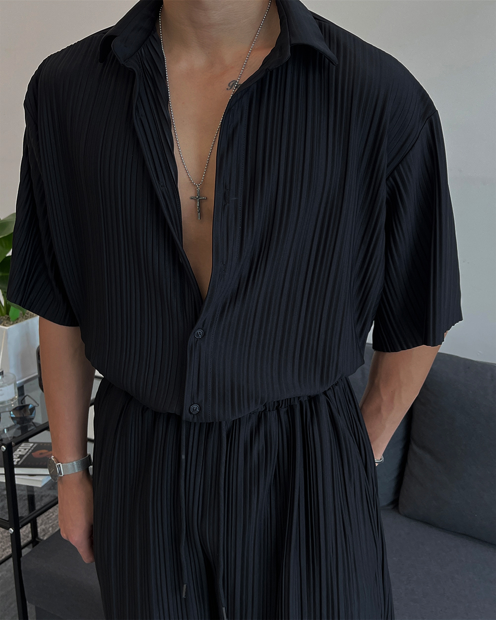 洋裝模特兒穿著圖片 - S1L40