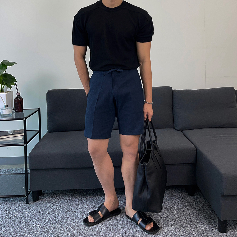 반팔 티셔츠 모델 착용 이미지-S8L12