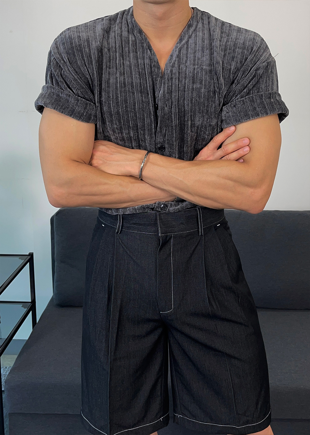 카디건 모델 착용 이미지-S1L23