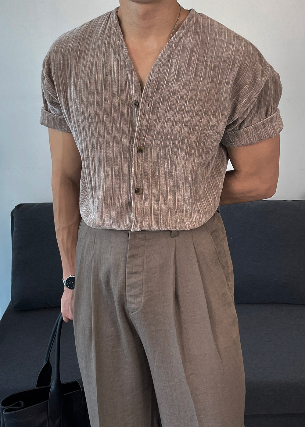 카디건 모델 착용 이미지-S3L4