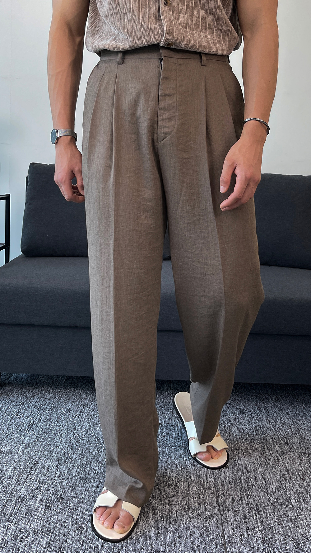 카디건 모델 착용 이미지-S3L15