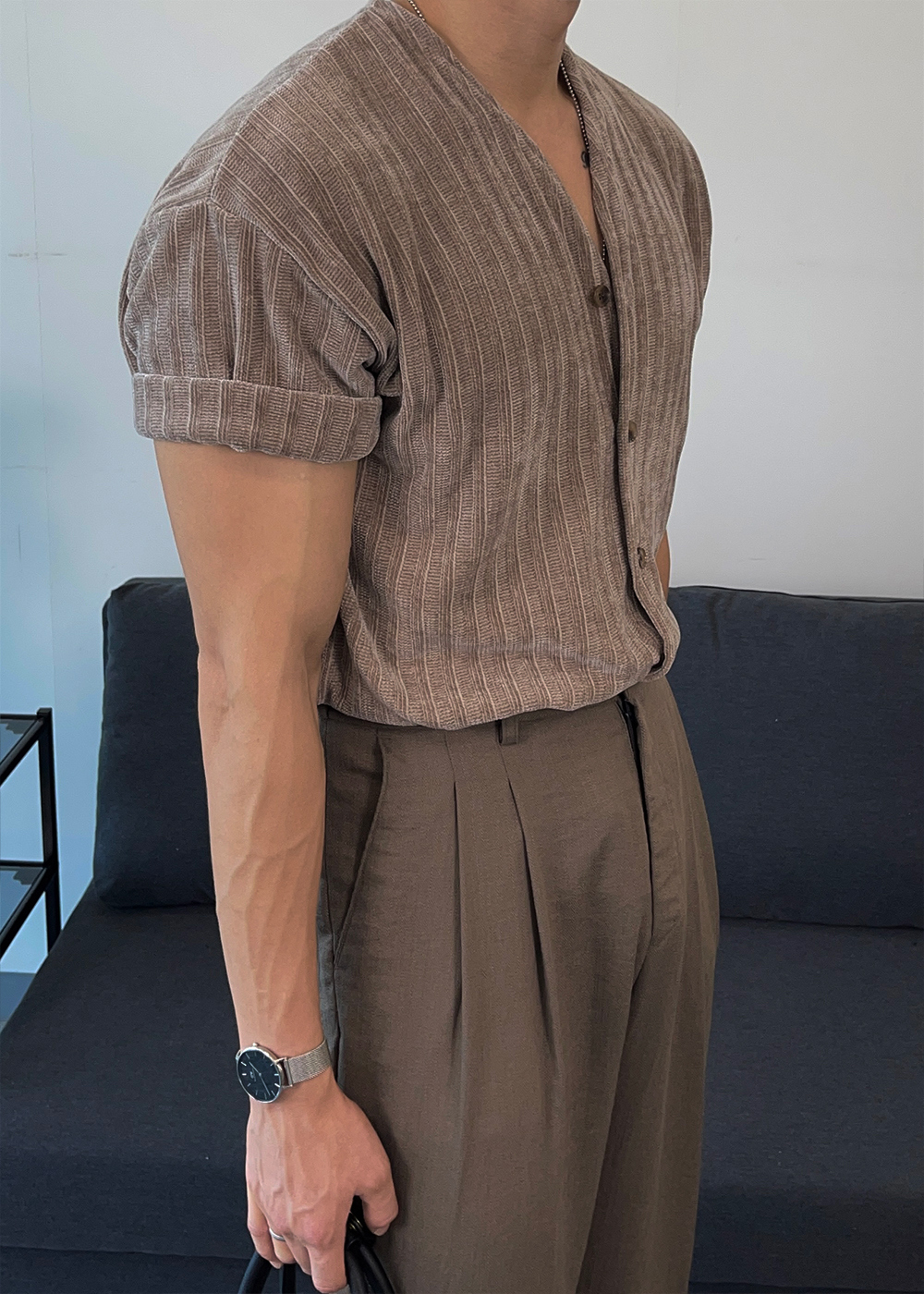 카디건 모델 착용 이미지-S3L7