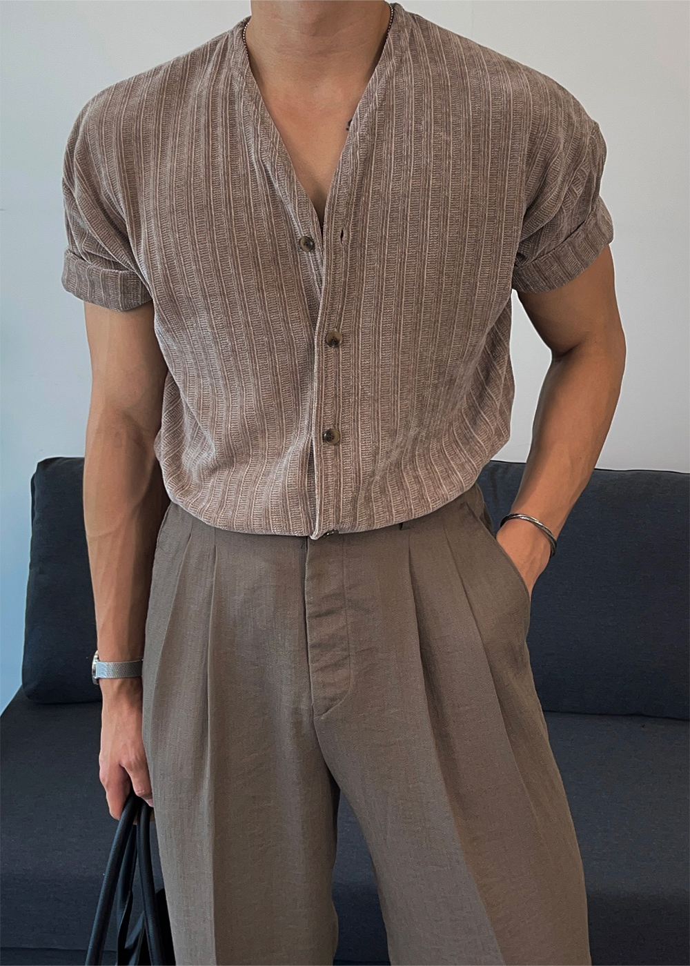 카디건 모델 착용 이미지-S3L10