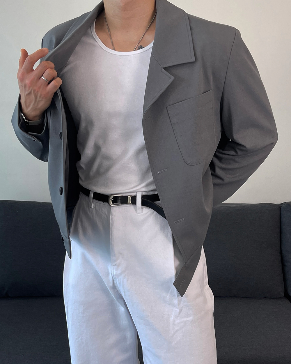 夾克模特兒穿著圖片-S1L21