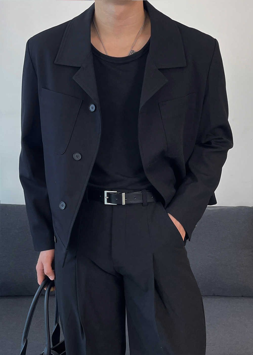 夾克模特兒穿著圖片-S1L34