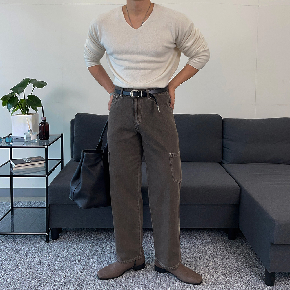 긴팔 티셔츠 모델 착용 이미지-S1L38