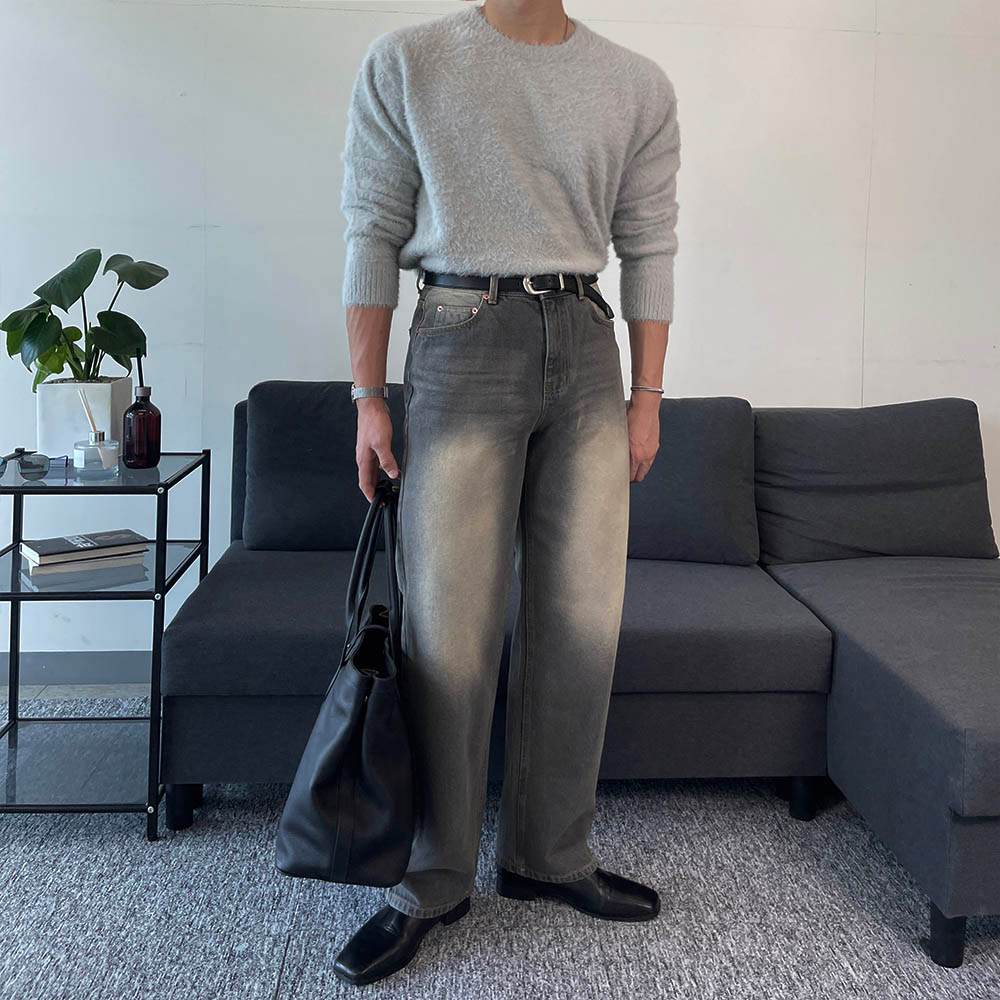 긴팔 티셔츠 모델 착용 이미지-S1L38