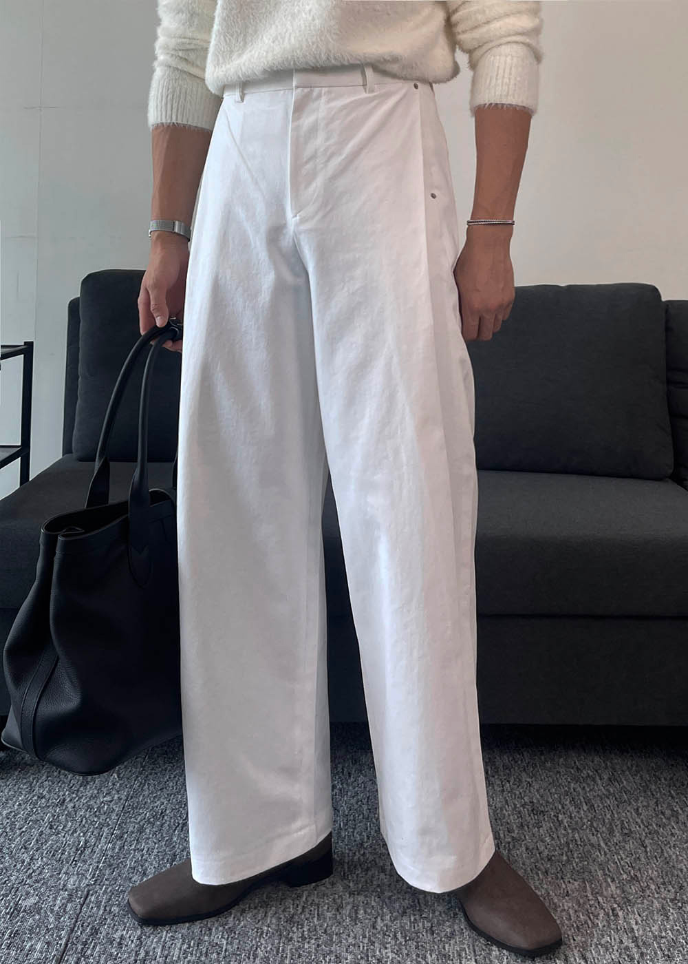 긴팔 티셔츠 모델 착용 이미지-S1L31