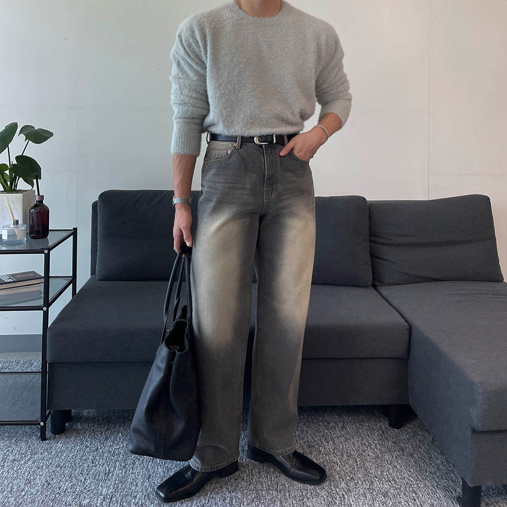 긴팔 티셔츠 모델 착용 이미지-S1L43