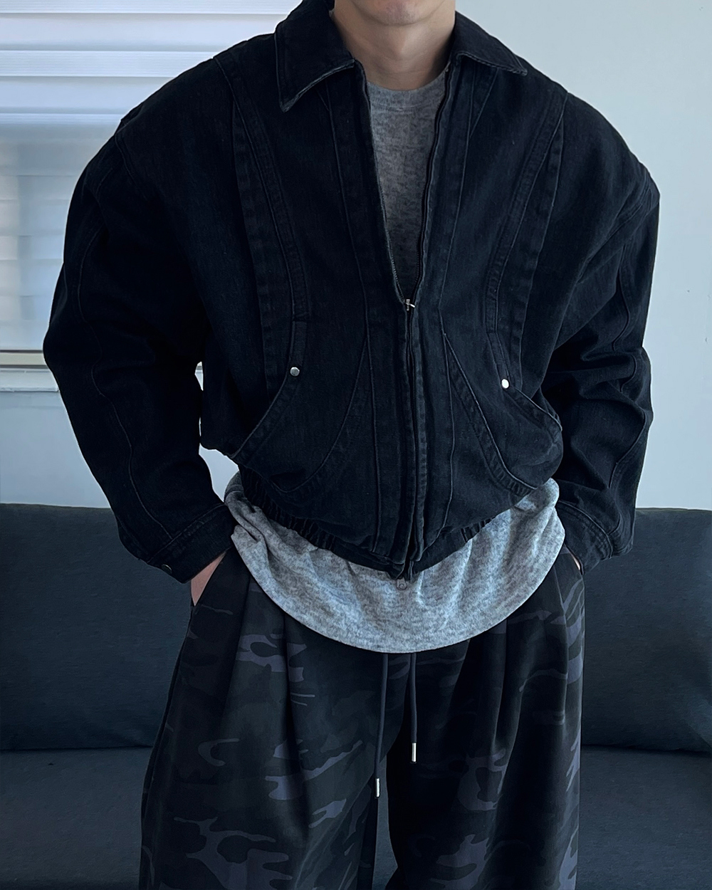 바지 모델 착용 이미지-S1L40