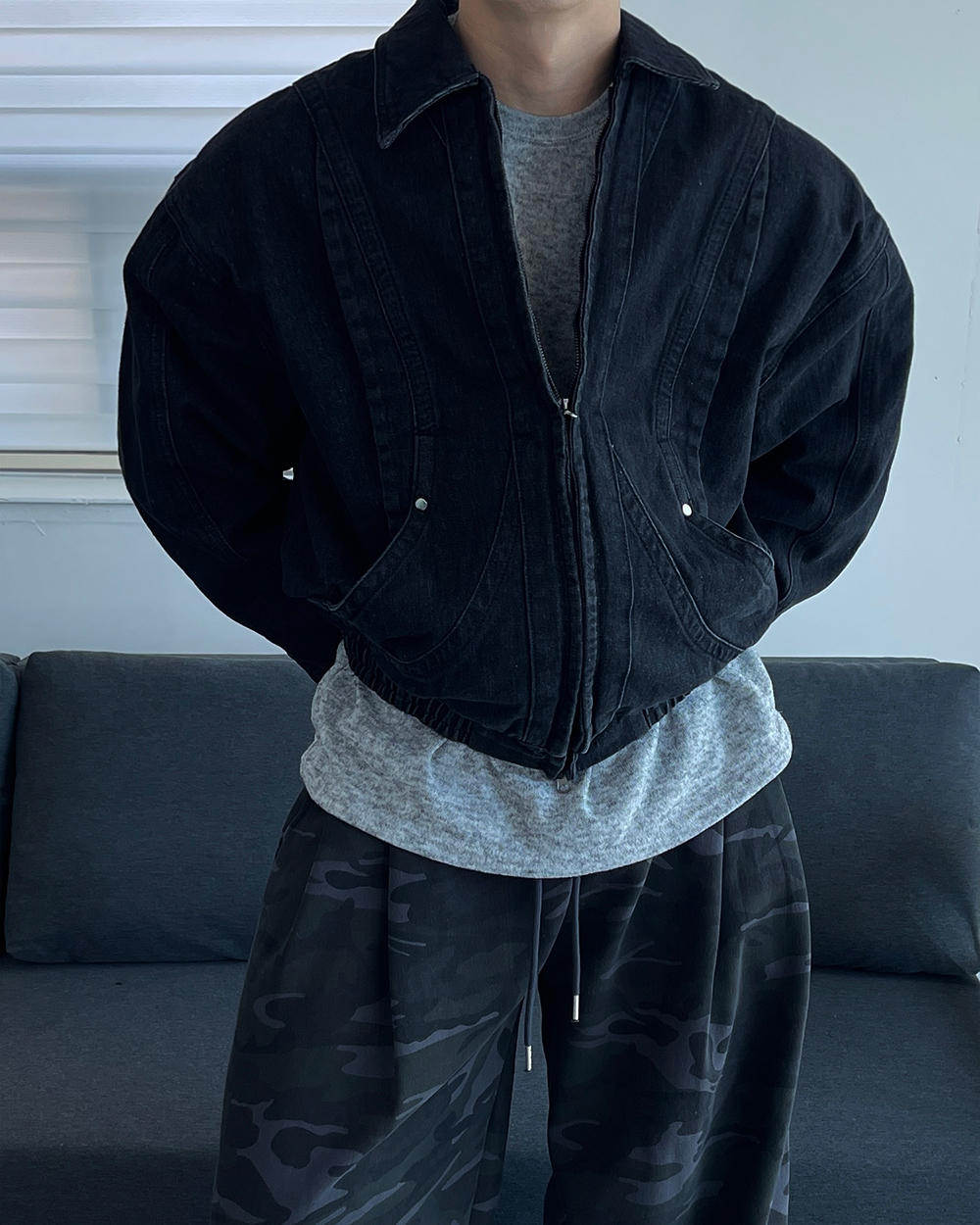 바지 모델 착용 이미지-S1L38