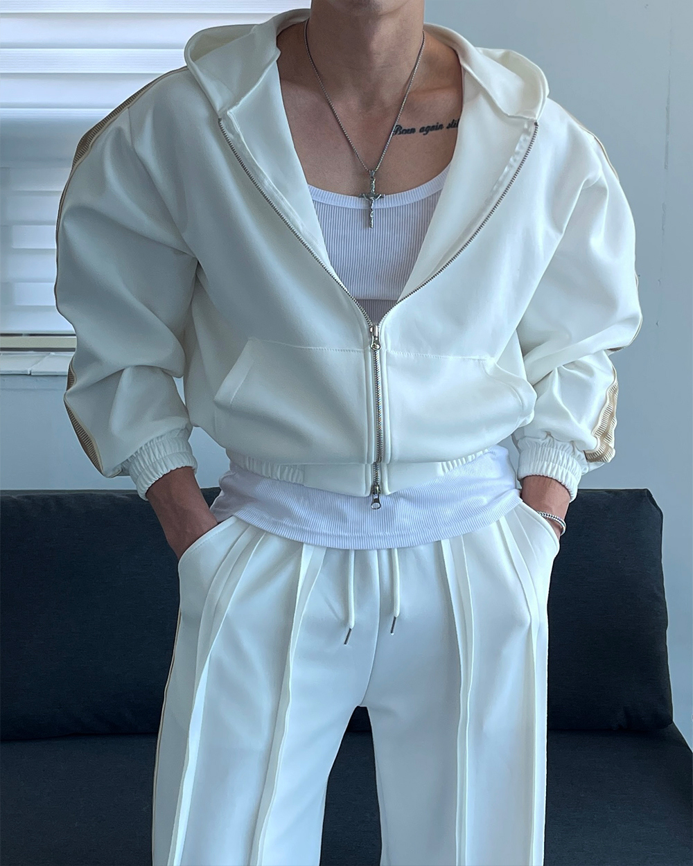 短袖T卹模特兒穿著圖片 - S1L26