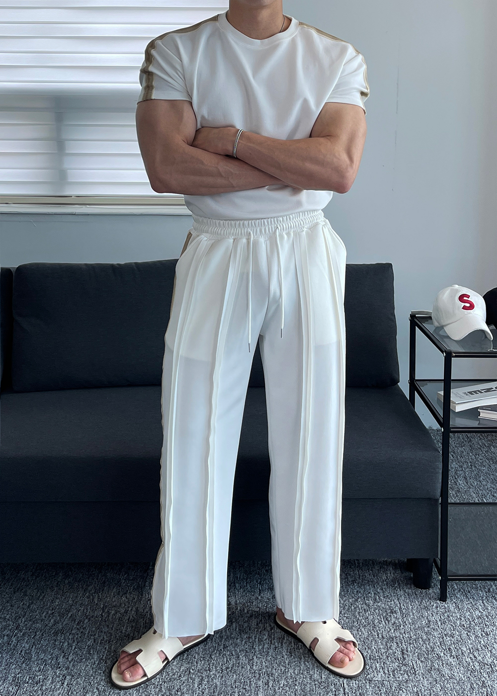 短袖T卹模特兒穿著圖片-S6L1