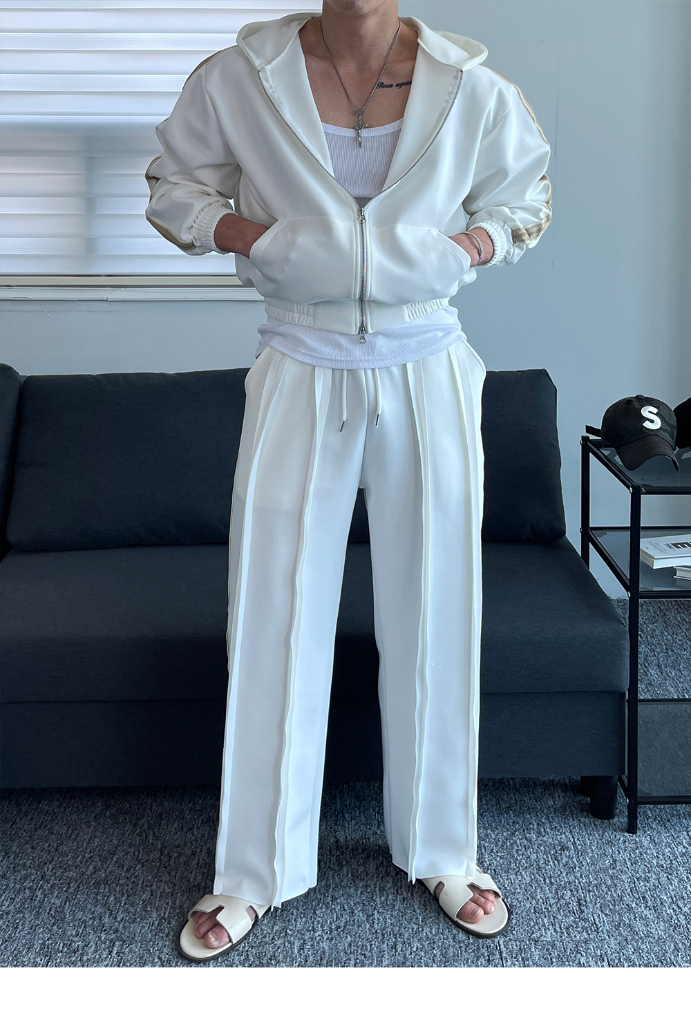 短袖T卹模特兒穿著圖片 - S1L28