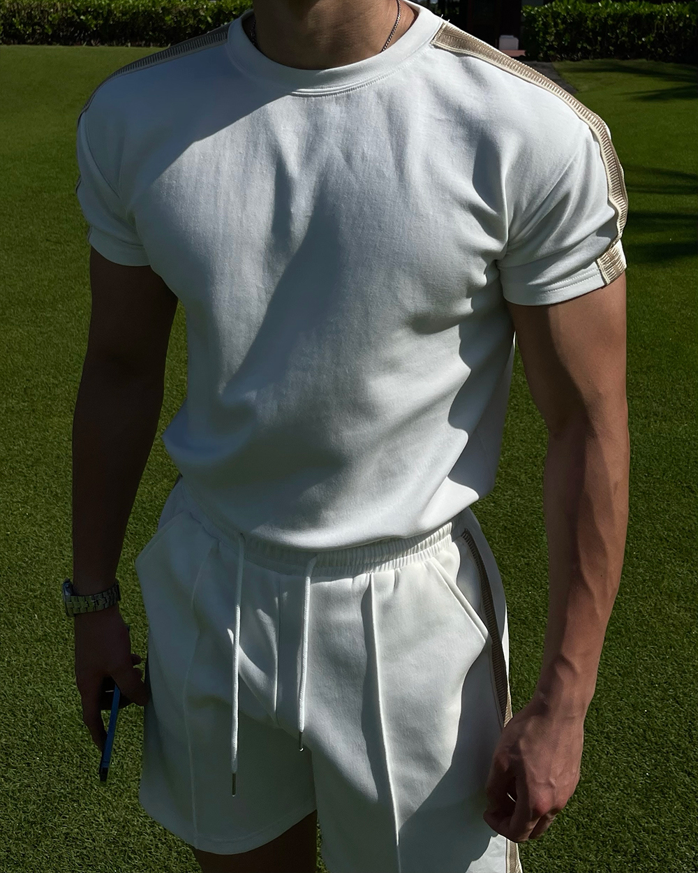 短袖T卹模特兒穿著圖片 - S5L4