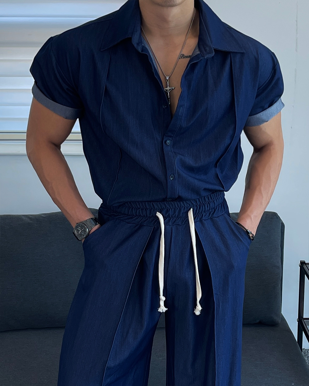 褲子模特兒穿著圖片 - S1L38