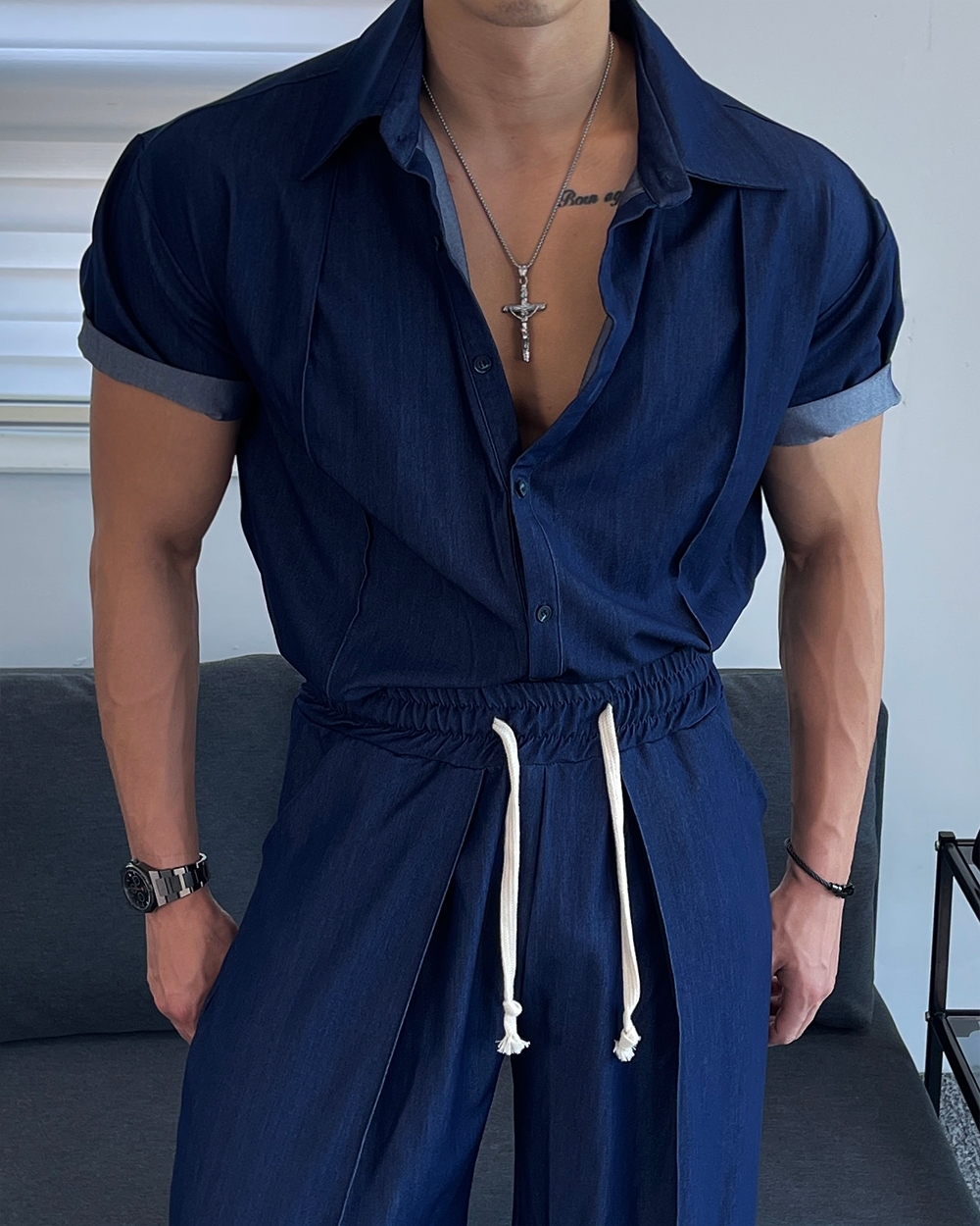 코트 모델 착용 이미지-S1L35