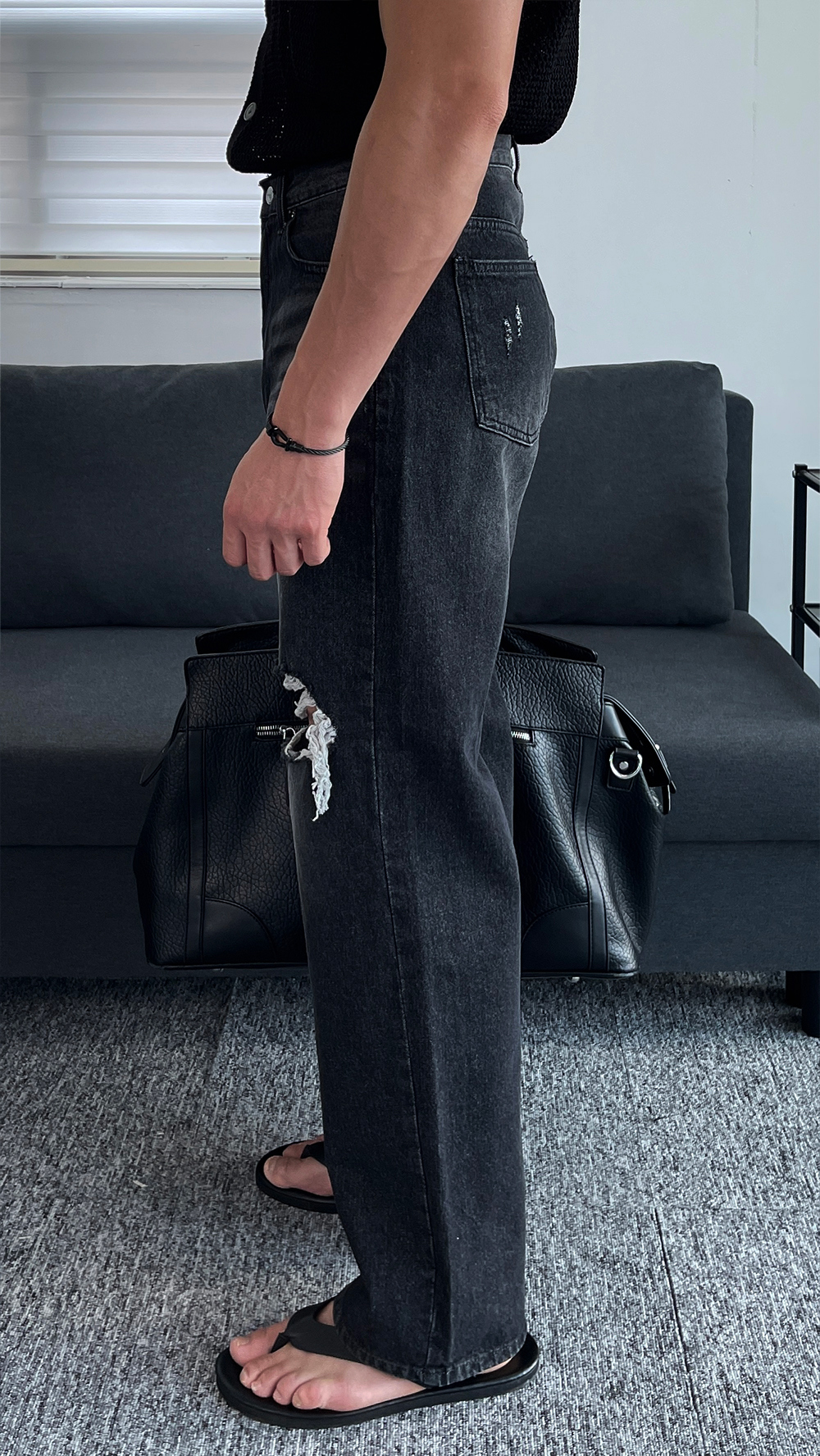 카디건 모델 착용 이미지-S1L43