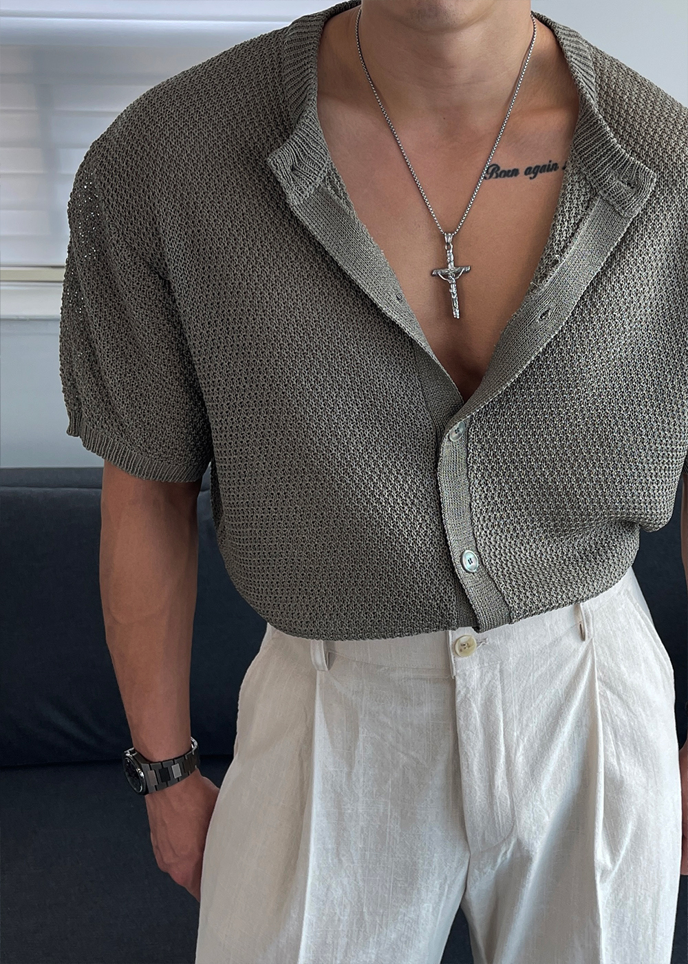 카디건 모델 착용 이미지-S1L26