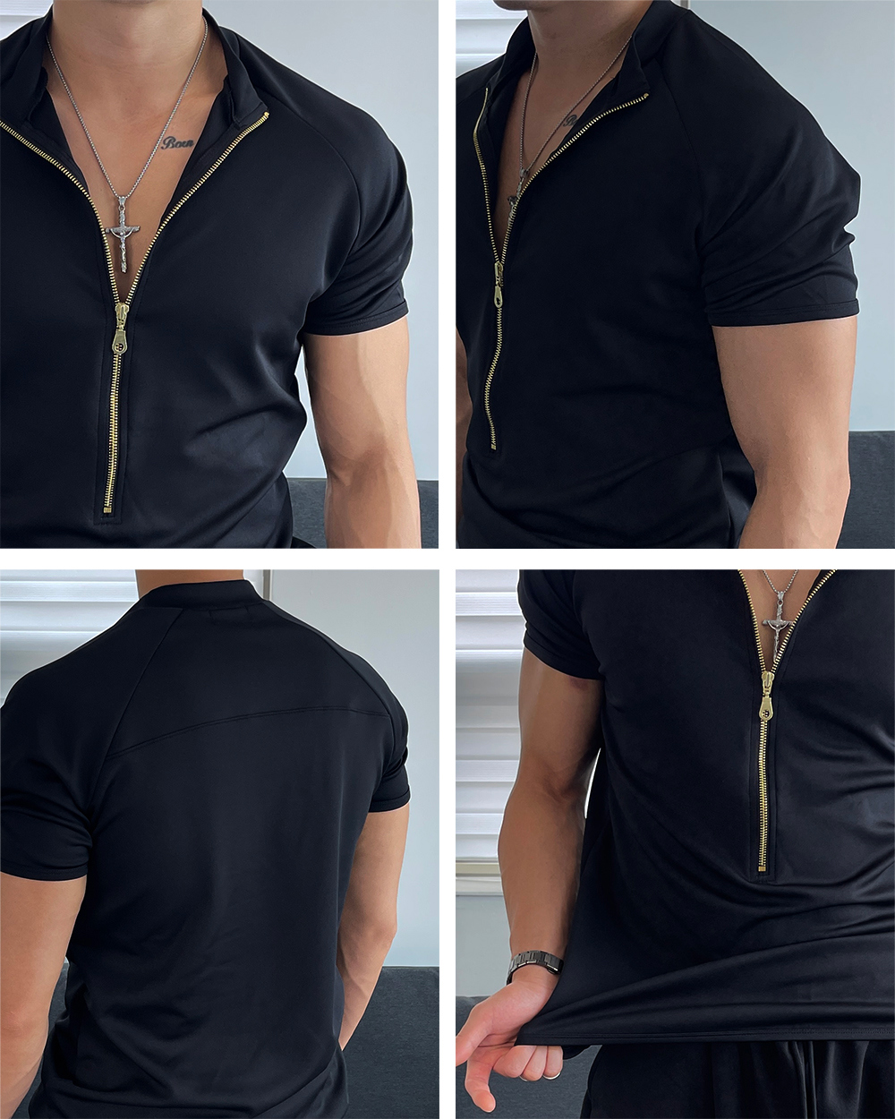 短袖T卹模特兒穿著圖片 - S1L21