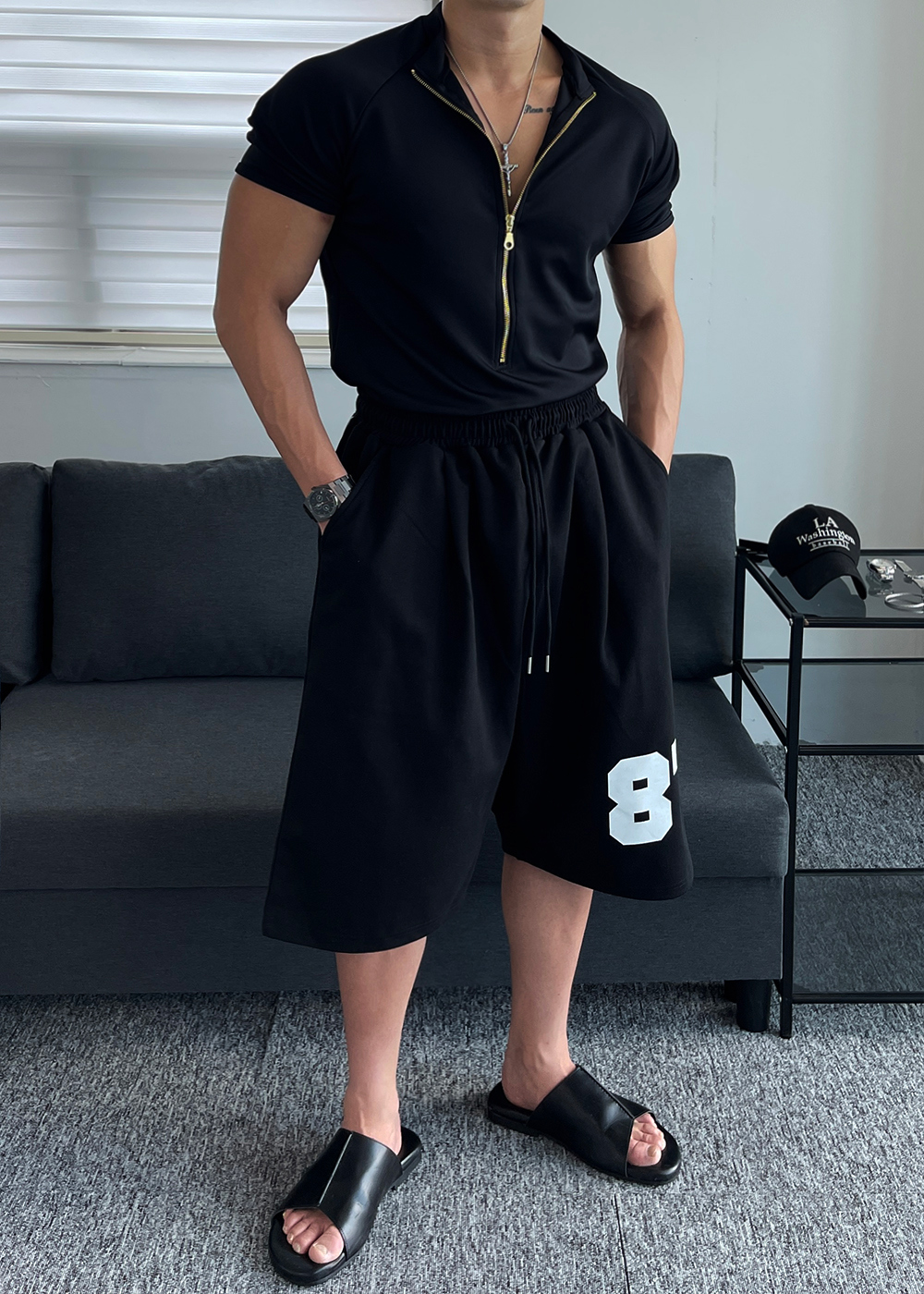 短袖T卹模特兒穿著圖片 - S1L42