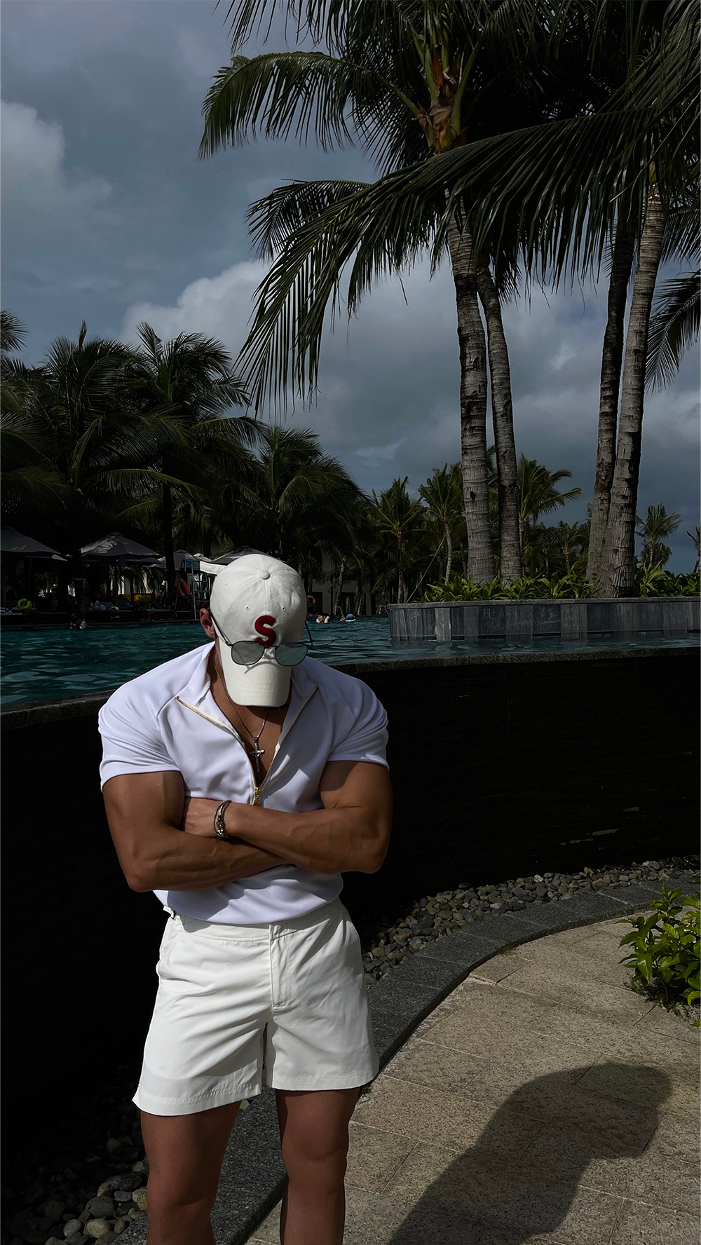 短袖T卹模特兒穿著圖片 - S5L5