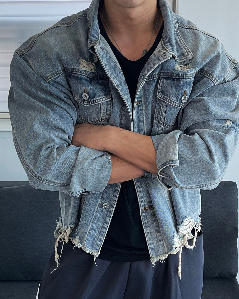 바지 모델 착용 이미지-S4L13