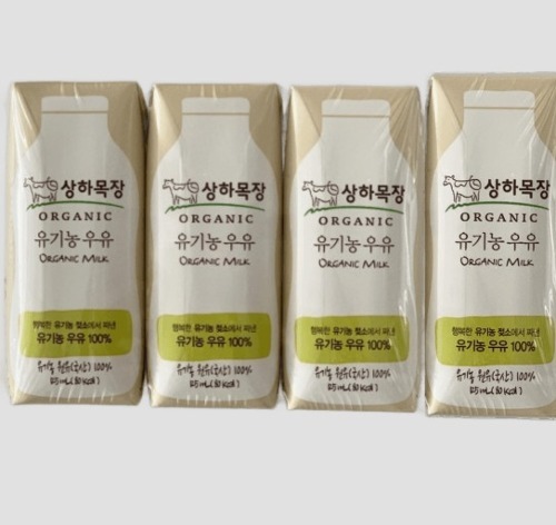 상하목장 아기첫우유 유기농 우유 125ml 4입 흰우유/딸기/바나나  중 택 1