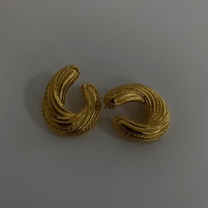 24k bronz earring