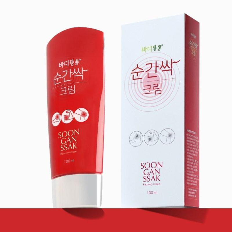 [바디통통] 순간싹크림 100ml_운동 전후 리커버리 발열 핫 크림 근육통 엘보 무릎