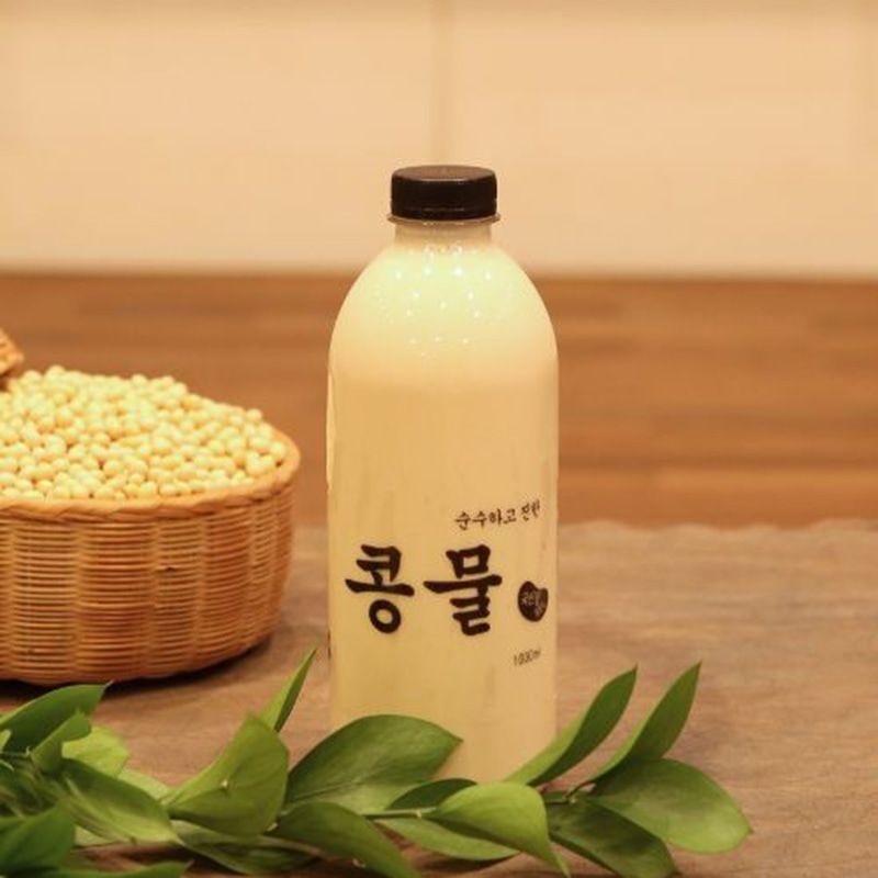 100% 국내산콩 전통맷돌 수제콩물 1000ml(순수콩물·우뭇가사리·서리태)