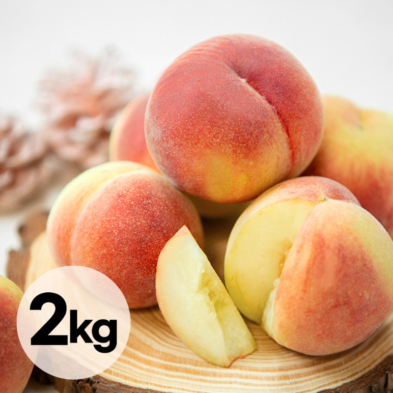 대극천 납작복숭아 2kg (중소과 20~26과)