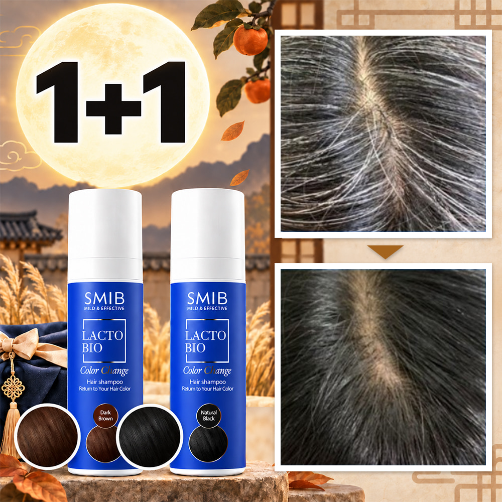 [추석연휴 한정특가] 두피손상 없는 스미브 염색 샴푸 1+1 (200ml*2개입)
