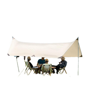네이처하이크 캐노피 텐트 야외 캠핑 비닐 코팅 실버 자외선 차단제 육각 천막