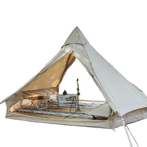 Naturehike 3-4인용 피라미드 텐트 야외 캠핑 두꺼운 인도산 면