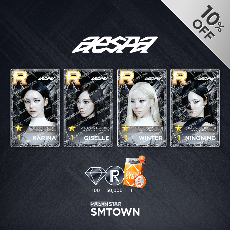 aespa SMTOWN SUPERSTAR ソウル SYNK 4枚セット aespa SYNK : COMPLæXITY package - SUPERSTAR STORE
