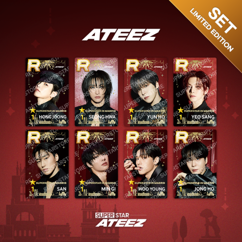 ATEEZ サン マドリード 入場特典 Madrid トレカ hello82 SET] ATEEZ : SUPERSTAR IN MADRID : FULL Set Package - SUPERSTAR STORE