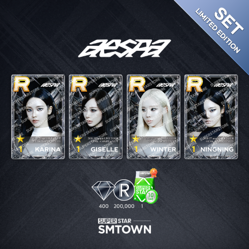 aespa SMTOWN SUPERSTAR ソウル SYNK 4枚セット SET] aespa SYNK : COMPLæXITY FULL Set Package - SUPERSTAR STORE