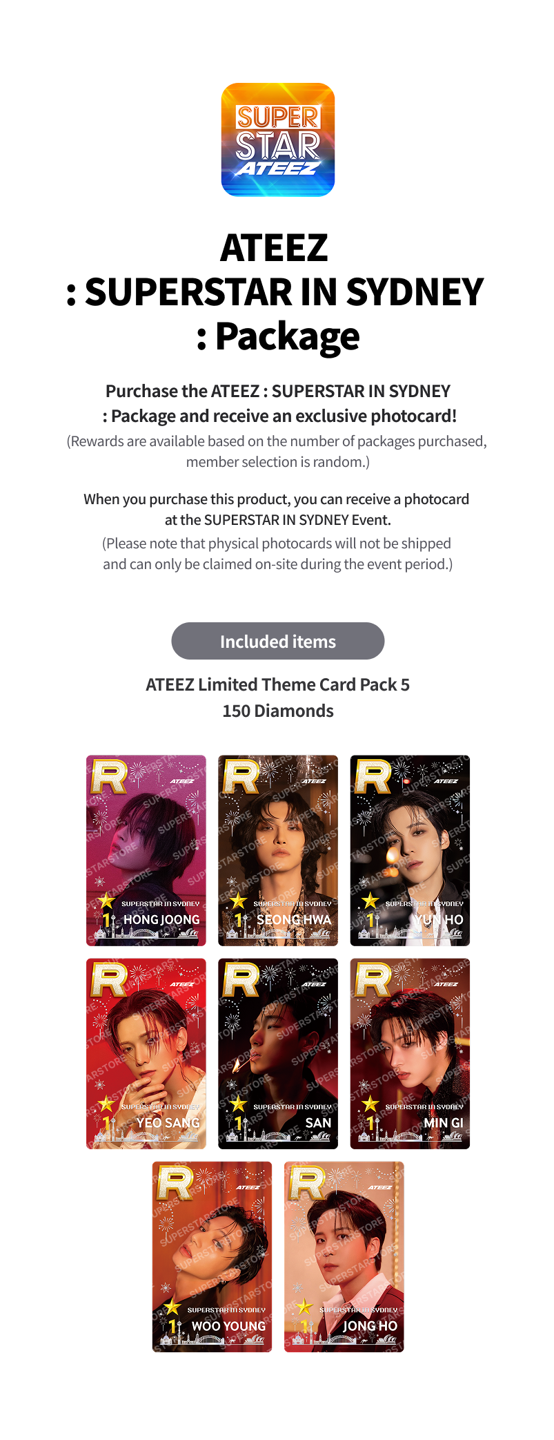 ATEEZ : SUPERSTAR IN SYDNEY : Package - SUPERSTAR STORE
