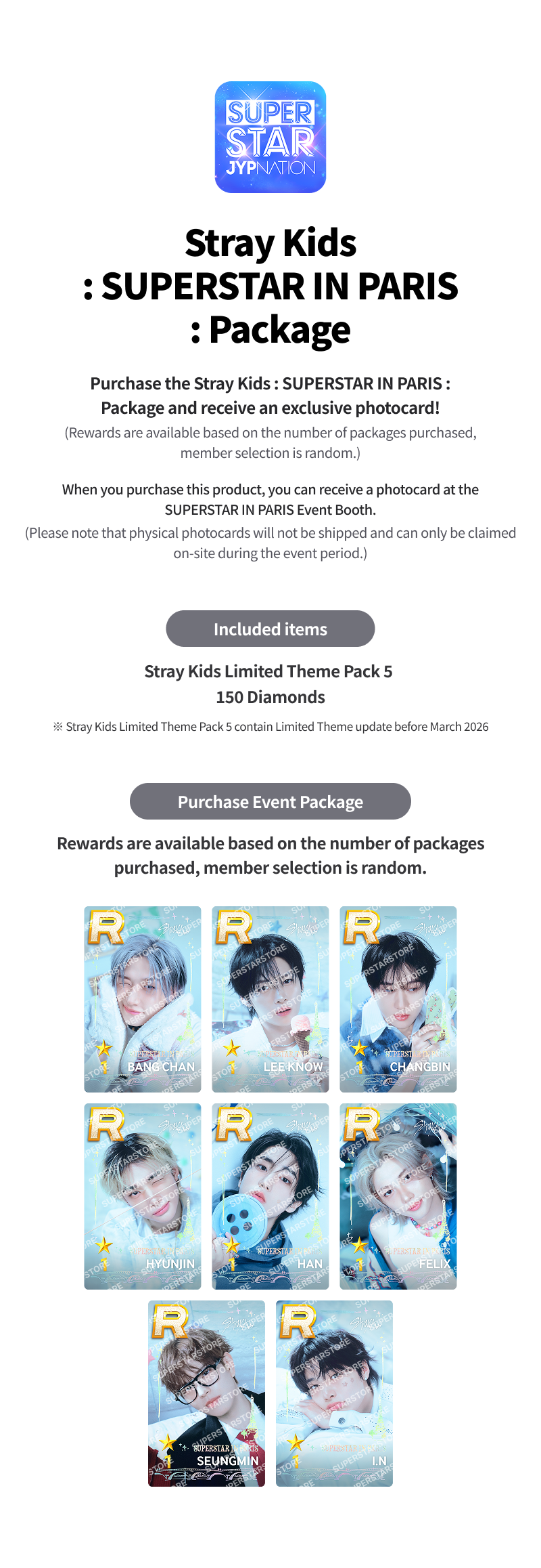 Stray Kids : SUPERSTAR IN PARIS : Package - SUPERSTAR STORE