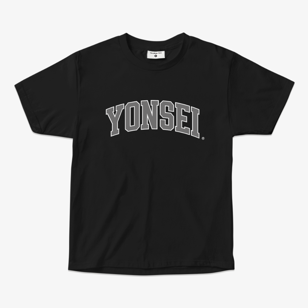 투톤연세(그레이) 레귤러핏 크루넥 연세대 티셔츠