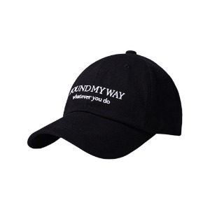 【FOUND MY WAY】 Signature Lettering Logo ball cap - Black Signature Lettering Logo ball cap - Black - FOUND MY WAY