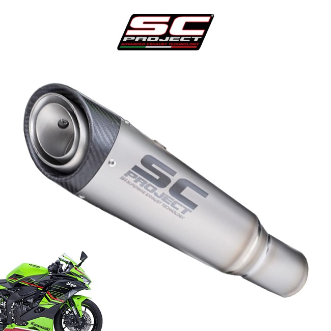 24년 가와사키 ZX4RR SC프로젝트 S1 티탄 슬립온 머플러｜모토몰
