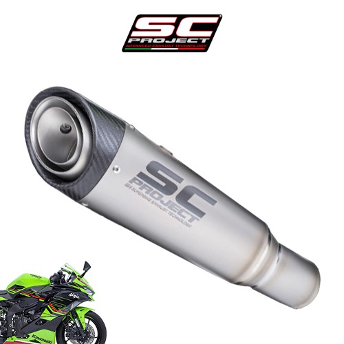24년 가와사키 ZX4RR SC프로젝트 S1 티탄 슬립온 머플러｜모토몰