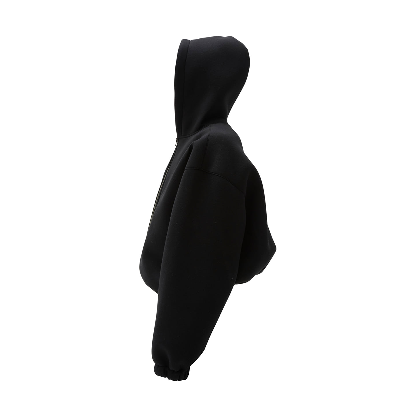 [ORDER-MADE] BOOST ZIP HOODIE (BLACK) - COZY-TEX