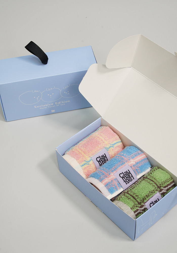 3P][선물포장] 익스클루시브 핸드타월 세트 | 클라우망1981