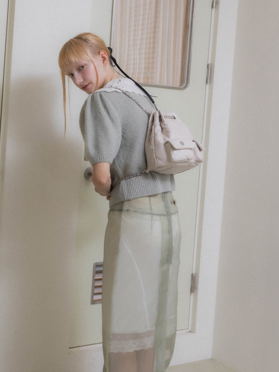 【parfum de laube】 Odeur De Pluie Twinkle 2-WAY BAG Black Odeur De Pluie Twinkle Black - parfumdelaube