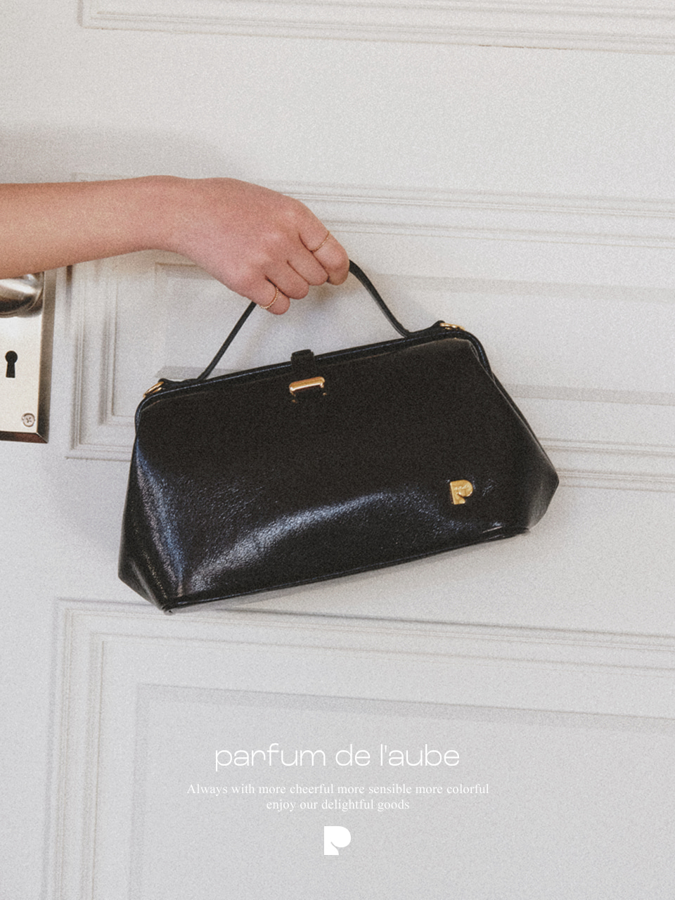 【parfum de laube】 Odeur De Pluie Twinkle 2-WAY BAG Black Odeur De Pluie Twinkle Black - parfumdelaube