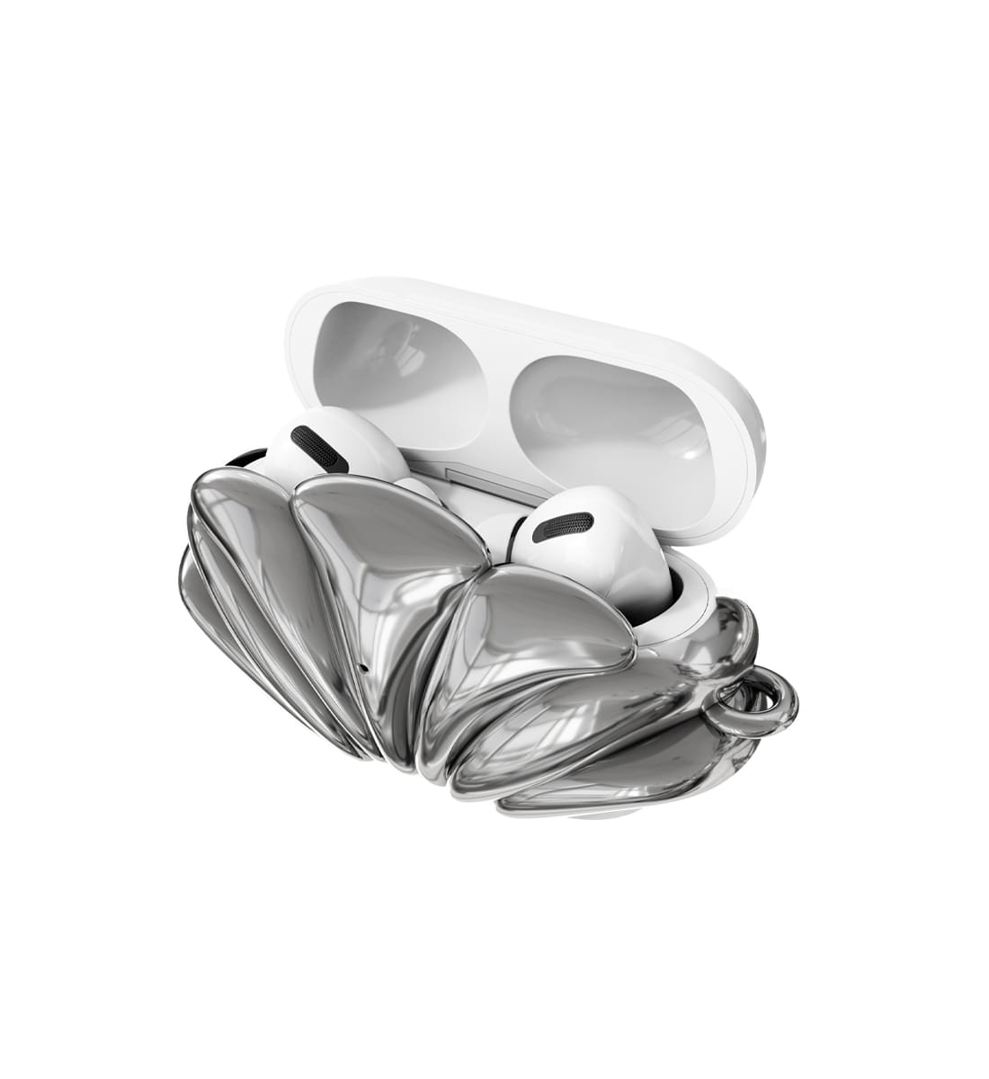 ★送料・関税込★韓国雑貨★ANDAASH★Airpods SHE 01 SILVER★ Airpods BOW 01 SILVER - ANDAASH Unique Contemporary AirPods