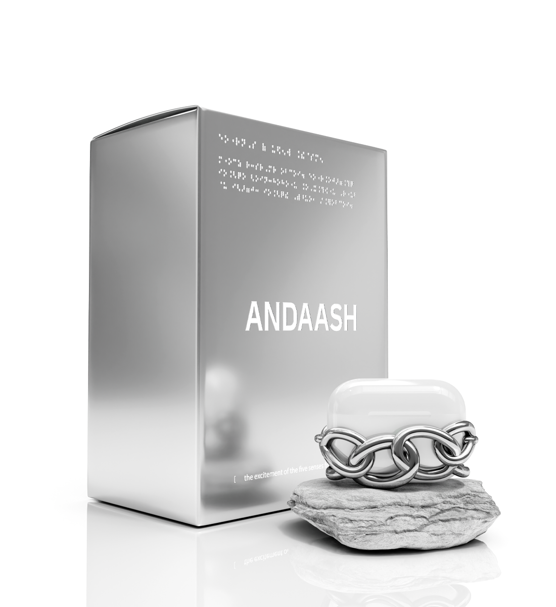 【韓国ANDAASH アンダッシュ】Airpods CHA 01 SILVER Airpods CHA 01 SILVER - ANDAASH